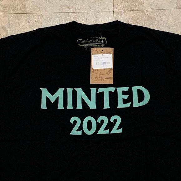 Men's Mitchell & Ness Black Charlotte FC Minted Established T-Shirt Size Large - Picture 3 of 7